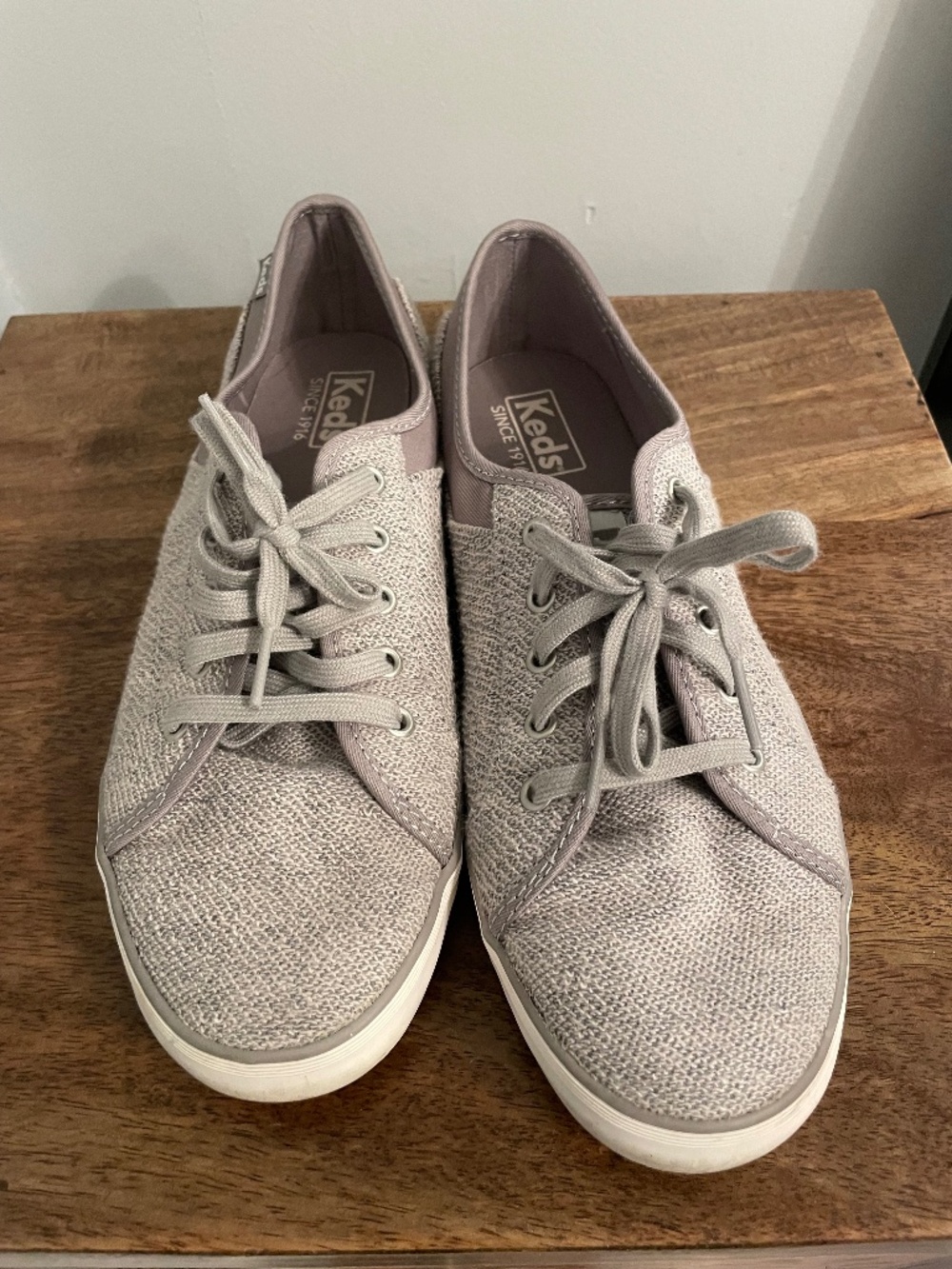 Keds Light Gray Sneakers Shoes Size 8.5